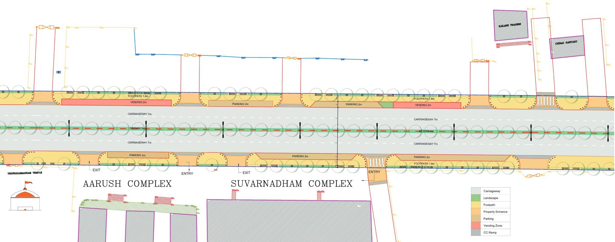 Iconic Street Development of Modhera Road